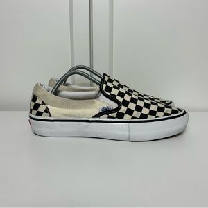 Vans slip on checkerboard black beige pro